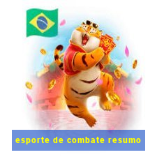 esporte de combate resumo